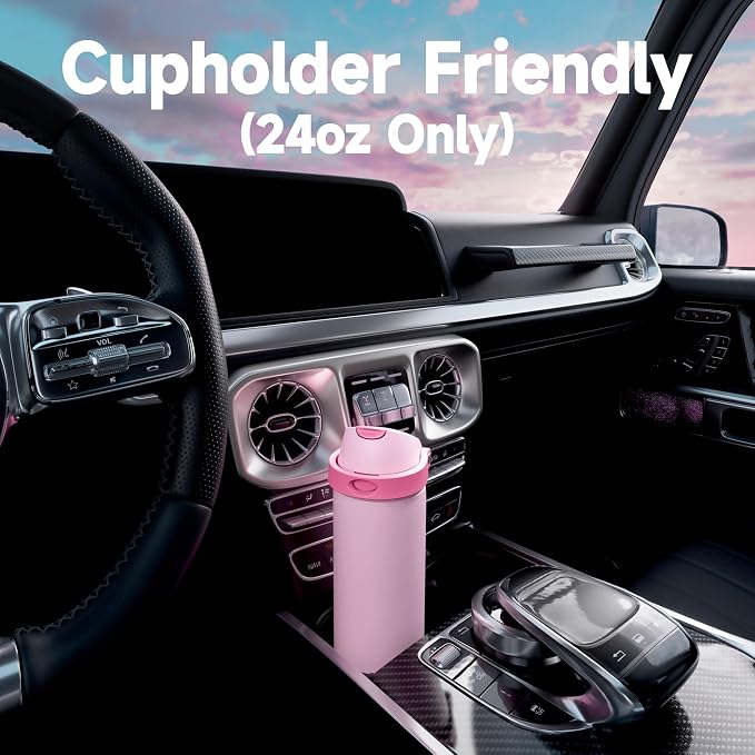 24 oz Insulated Water Bottle with Straw: Meoky Stainless Steel Metal Water Bottle with 2-in-1 Lid - Leak Proof, Cold for 24 Hours, Protective Silicone Base, BPA-Free for Sports Travel Car, Ivory - Image 8