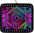 Purple Absorbent Dish Drying Mat Sun and Moon Microfiber Drying Pad by Giwawa