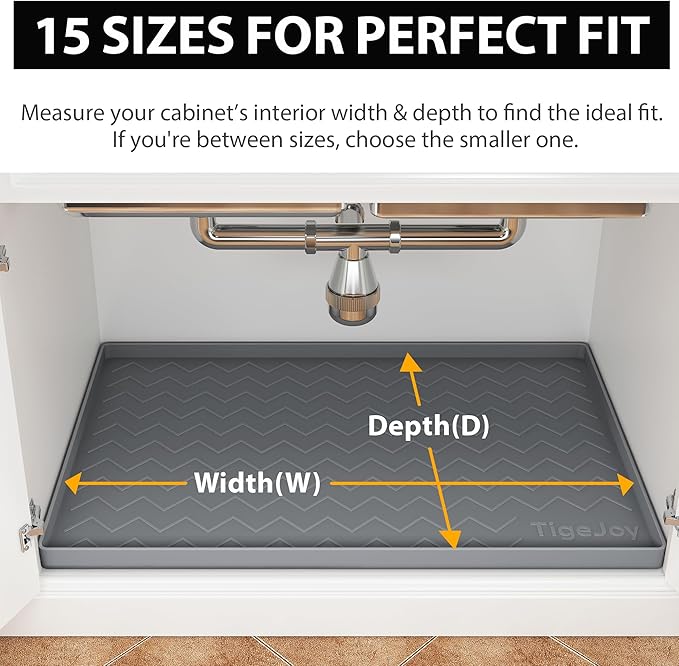 TigeJoy 28" x 22" Under Sink Mats - Image 2