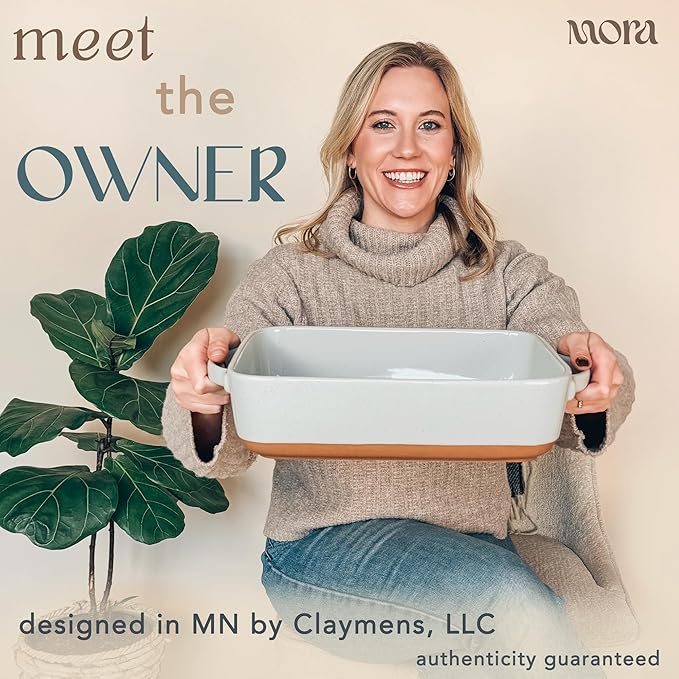 Mora 9x13in Deep Porcelain Baking Dish - Image 3
