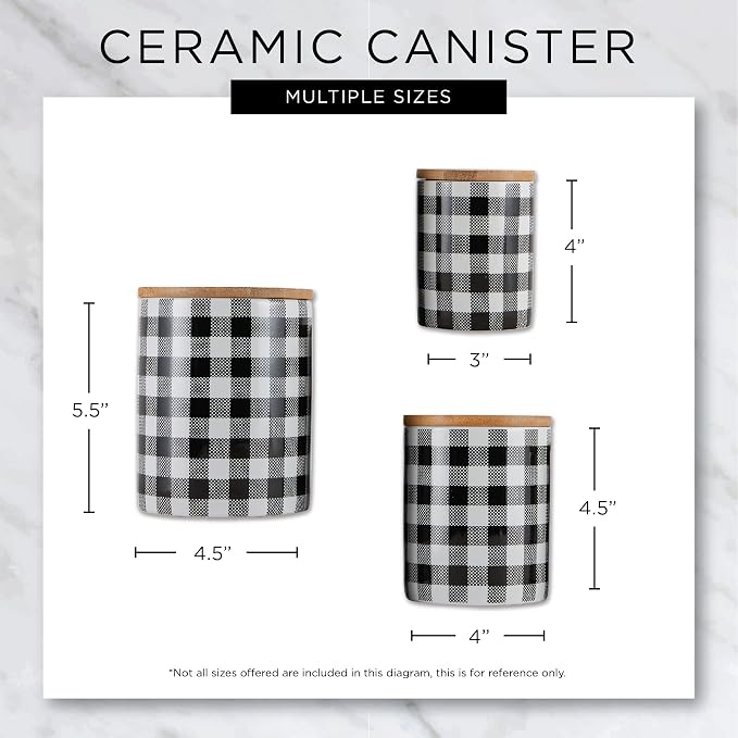 DII Kitchen Accessories Retro Collection Ceramics, Canister Set, 3 Piece - Image 9