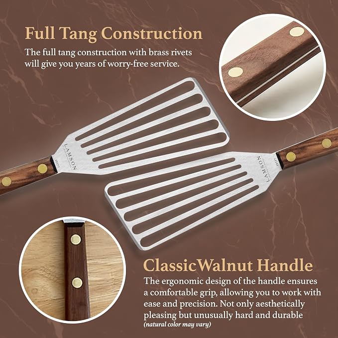 Lamson Metal Spatula Slotted Turner - Image 6
