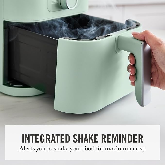 Martha Stewart 6-Quart Air Fryer, 6 Presets, Space Saving, Honeydew Sage - Image 7