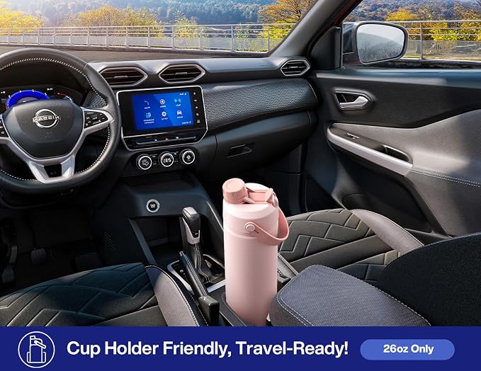 POWCAN 26 oz Insulated Water Bottle with 2-in-1 Straw and Spout Lid, Keep Cold 24H, Leak-Proof, Fits in Car Cup Holder, Stainless Steel Water Bottle for Soccer Lovers, and Sports Fans (NetBreaker USA) - Image 5