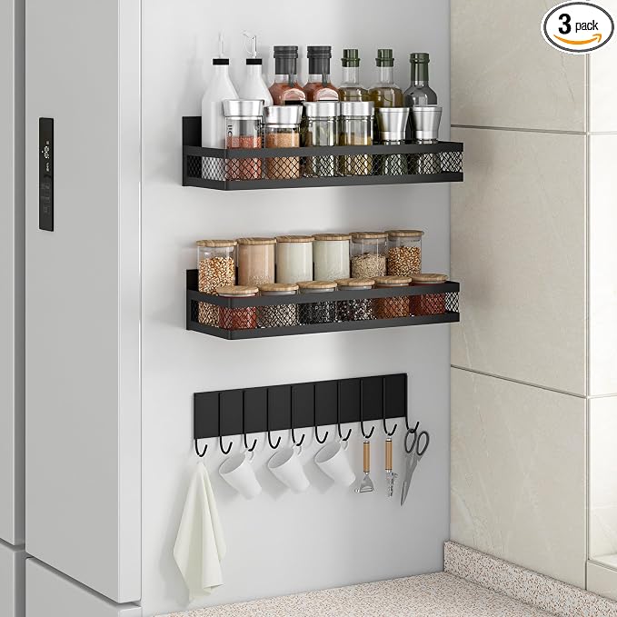 3 Pack Strong Magnetic Spice Rack by Unknown