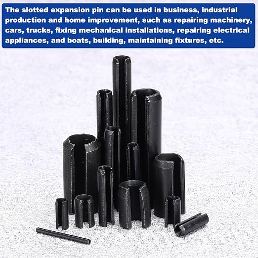 MECCANIXITY 25Pcs Slotted Split Roll Pins 2/5 Inch Dia. 1 Inch Length 65Mn - Image 5