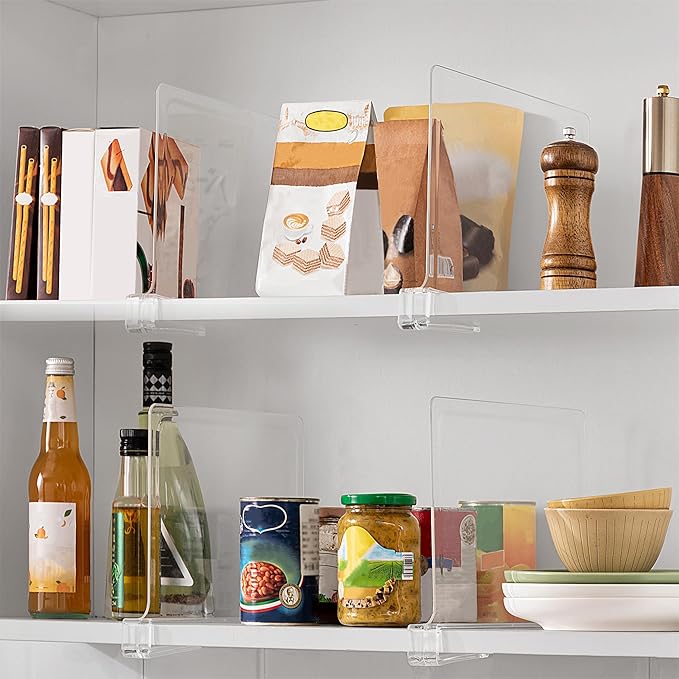 10 Pack 12 Inches Clear Shelf Dividers - Image 6