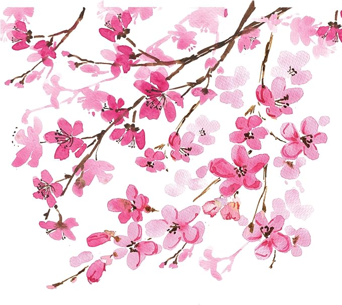 Tervis Venture Lite Sakura Japanese Cherry Blossom Made in USA Double Walled Insulated Tumbler Travel Cup Keeps Drinks Cold & Hot, 24oz Water Bottle, Classic - Image 2