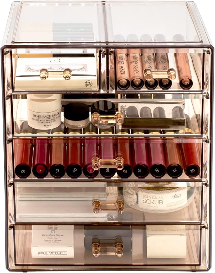 Sorbus Acrylic Makeup Organizer Set, 6-Drawer Vanity & Countertop Cosmetic by Sorbus