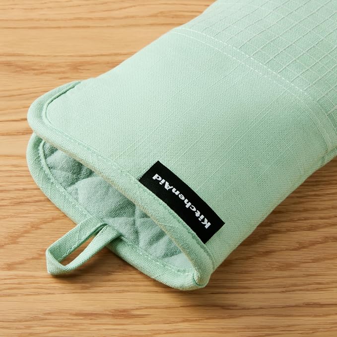 KITCHENAID Gourmet Series Gridlines Oven Mitts 2-Pack Set, Heat Resistant up to - Image 4