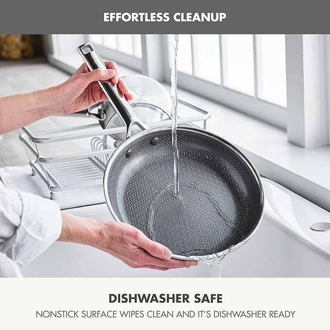 GreenPan Hybrid 8” Nonstick Stainless Steel Frying Pan, APEX Tri-Ply Thermobond - Image 8