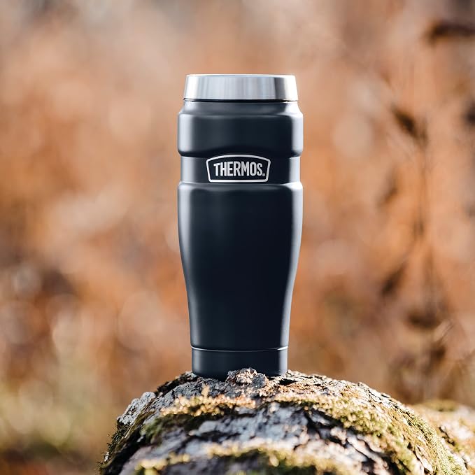 THERMOS Stainless King Travel Tumbler, 16 Ounce, Vacuum-Insulated | Midnight Blue | Pack of 4 - Image 7