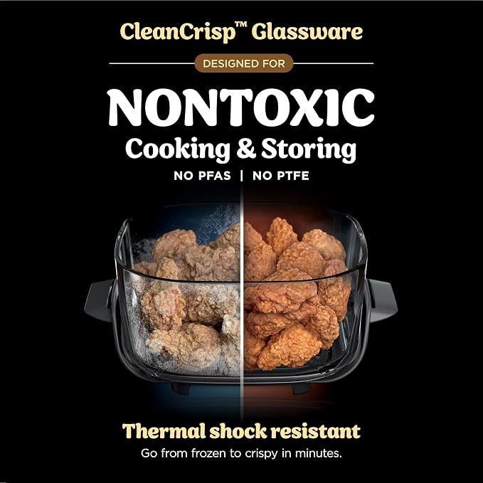 Ninja Crispi Glass Air Fryer, 4-in-1, Ginger Snap, FN101GD - Image 5