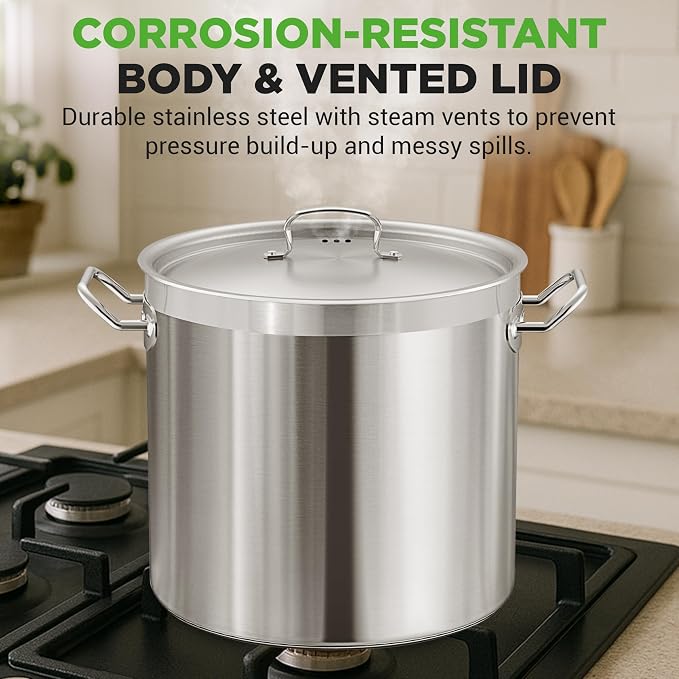 NutriChef Stainless Steel Stock Pot - Image 5