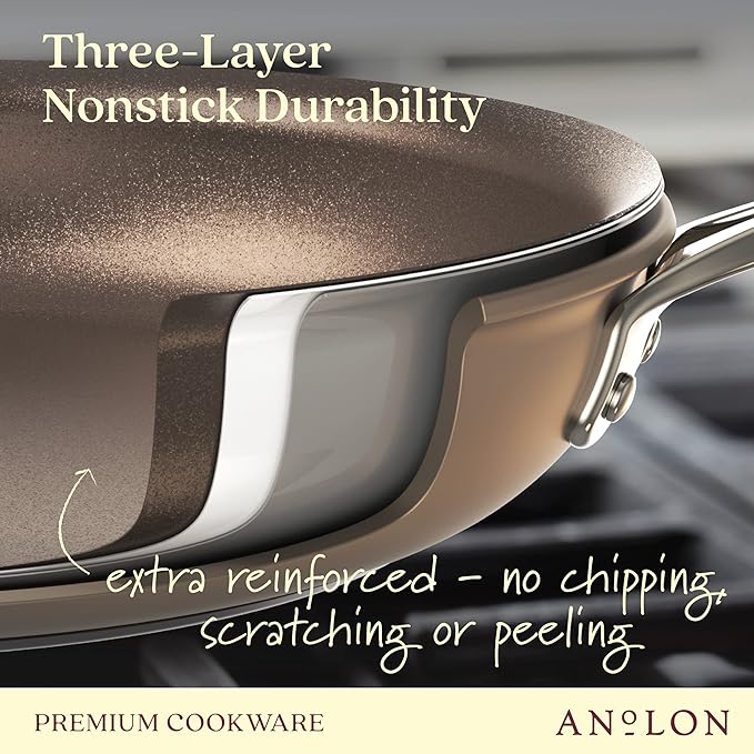 Anolon Ascend Hard Anodized Nonstick Saucepan/Saucepot and Lid - Image 3