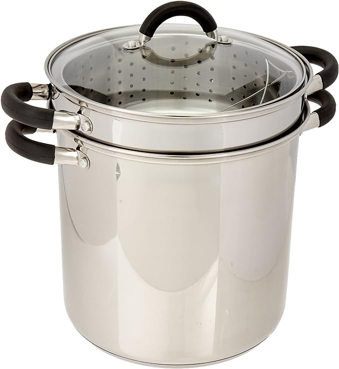 ExcelSteel 12 Qt Multifunction Stainless Steel Pasta Cooker by EXCELSTEEL