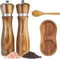 Wooden Salt and Pepper Grinder Set:Pepper Grinder Manual, Adjustable Coarseness by TanAndLin