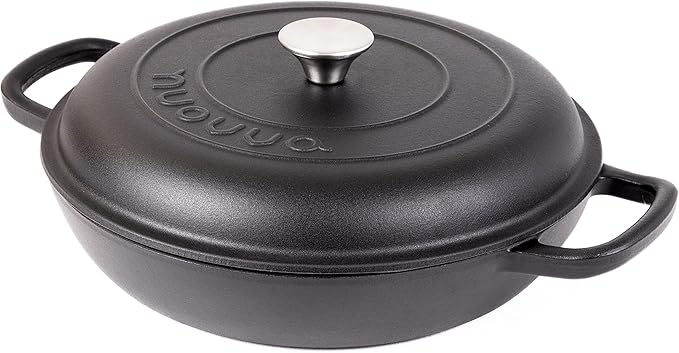 Shallow Cast Iron Casserole by Nuovva