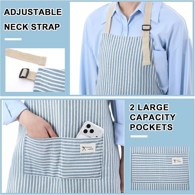 Janmercy 24 Pcs Aprons for Women Men - Image 5