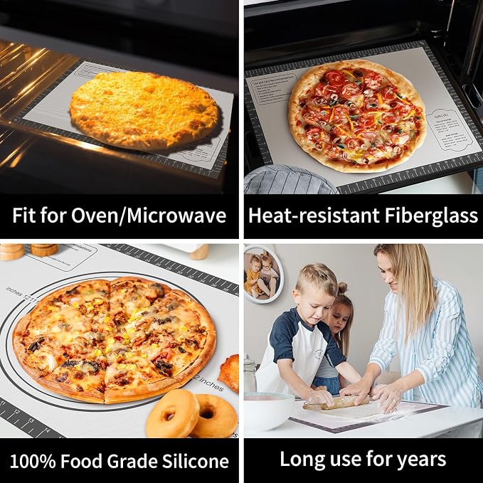 Silicone Baking Mat, Non Stick Silicone Pastry Mat - Image 2