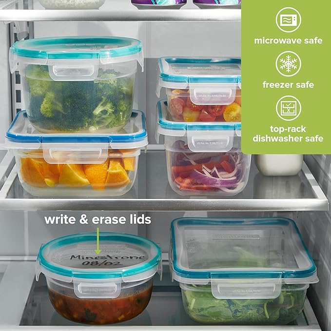 Snapware Plastic Total Solution 5-Pack Food Storage Containers Set, Leakproof & - Image 5