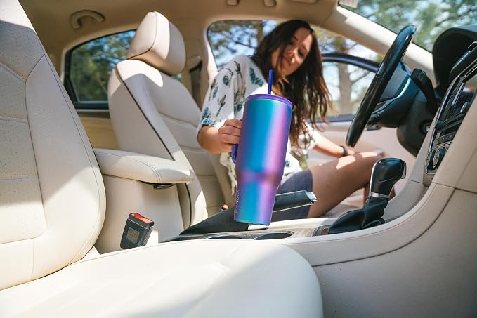 IRON °FLASK Co-Pilot Insulated Mug w/Straw & Flip Cap Lids - Cup Holder Bottle for Hot, Cold Drink - Leak-Proof - Water, Coffee Portable Travel Mug -, 32 Oz - Image 8