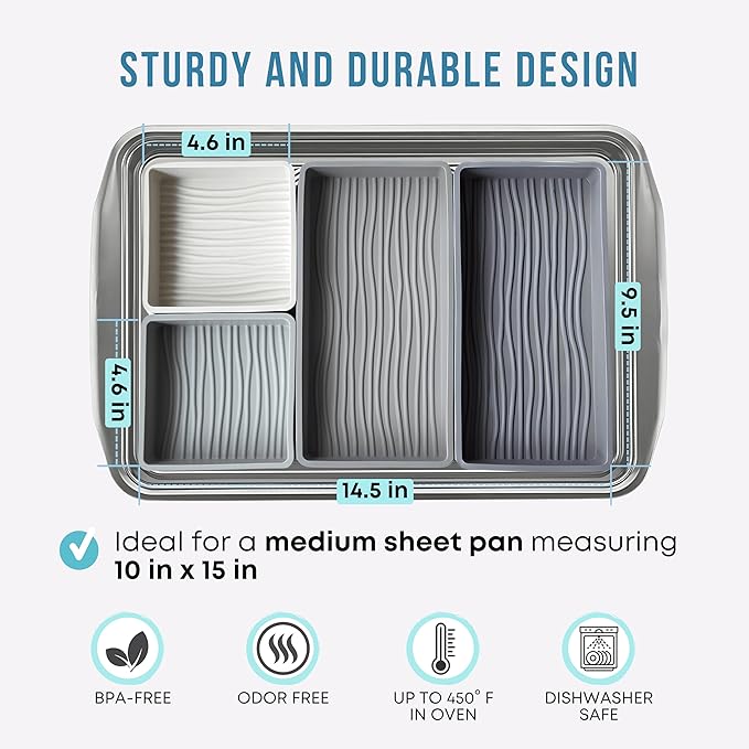Sandunes Silicone Sheet Pan Dividers - Image 3