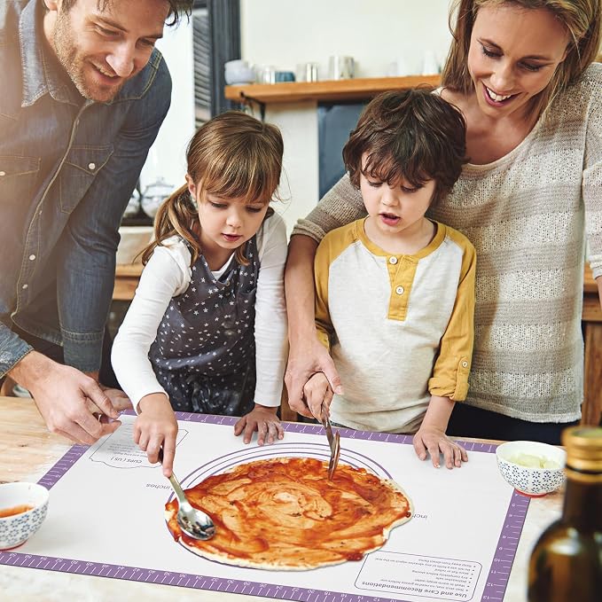 Non Stick Silicone Pastry Mat for Dough Rolling, Extra Large Silicone Baking Mat - Image 7