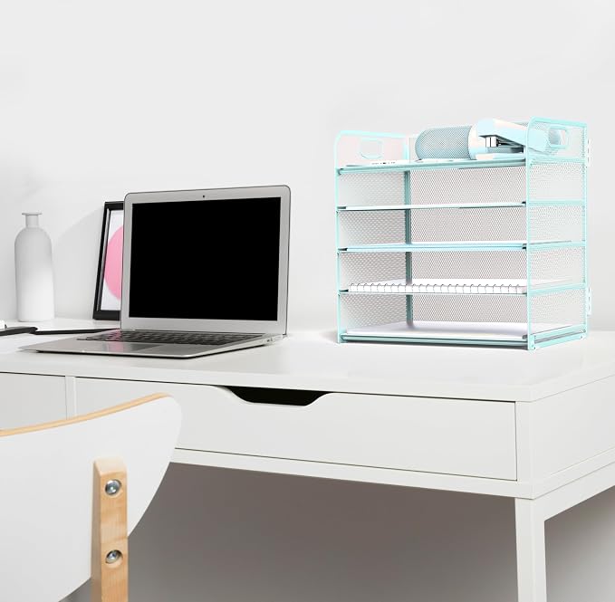 Letter Tray Paper Organizer 5-Tier Desk Organizer File Organizer Paper Holder - Image 4