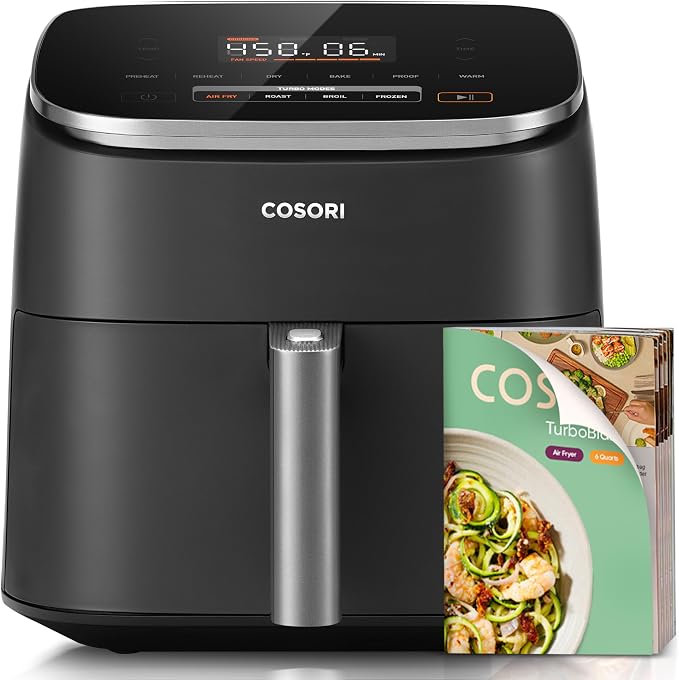Cosori TurboBlaze Air Fryer, 9-in-1, 6 Qt, PFAS-Free Ceramic Coating by Cosori