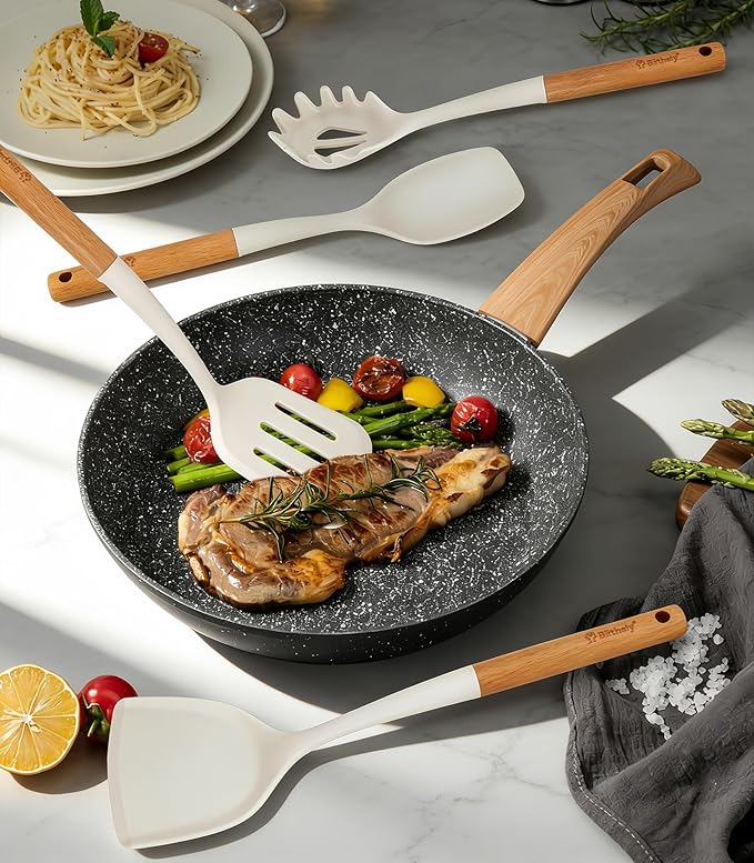 Large Silicone Cooking Utensils Set, Heat Resistant Silicone Utensils - Image 2