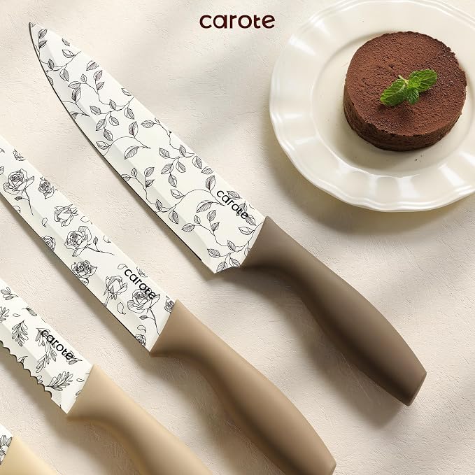 CAROTE 12PCS Knife Set, Kitchen Knife Set - Image 6