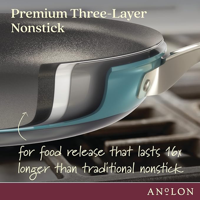 Anolon Achieve Hard Anodized Nonstick Frying Pan/Skillet, 12 Inch - Image 4