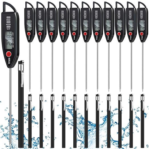 Copkim 12 Set Waterproof Food Thermometer by Copkim