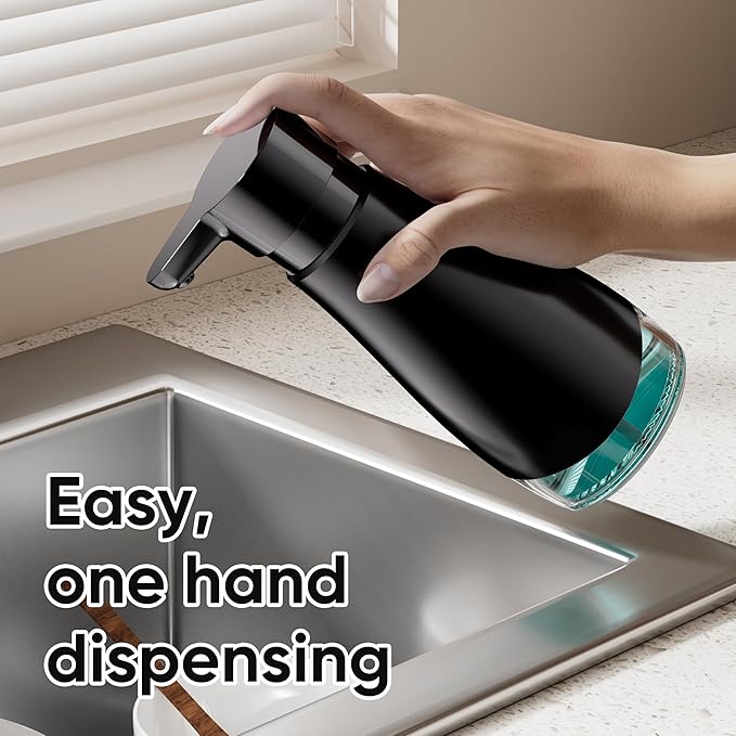 Oasis Creations 500 mL /17fl.oz Stainless Steel Liquid Soap Dispenser - Image 5