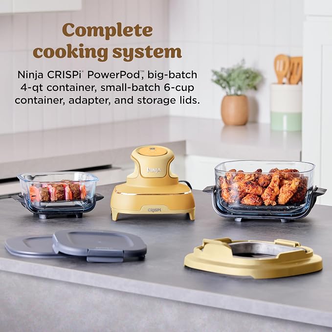 Ninja Crispi Glass Air Fryer, 4-in-1, Ginger Snap, FN101GD - Image 3