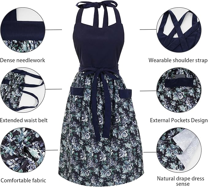 Cute Floral Aprons for Women - Image 5