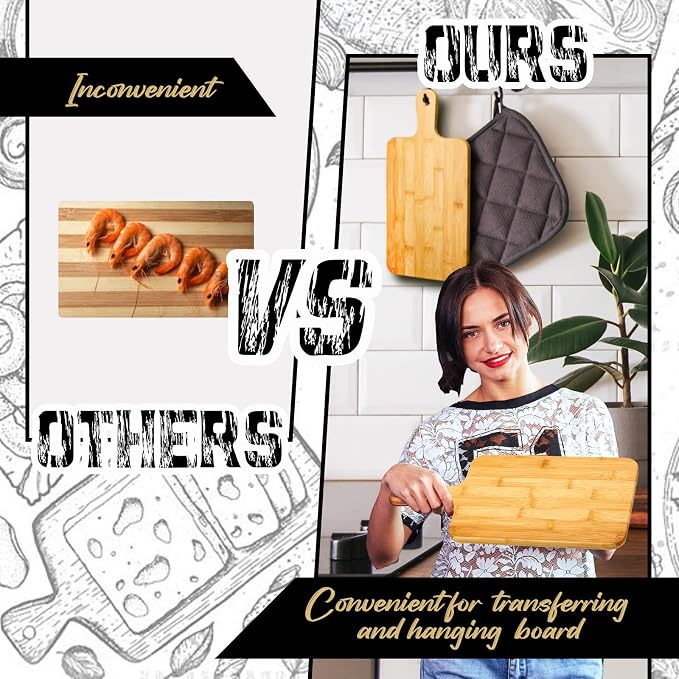 Nuenen 40 Pcs Wood Cutting Board - Image 3