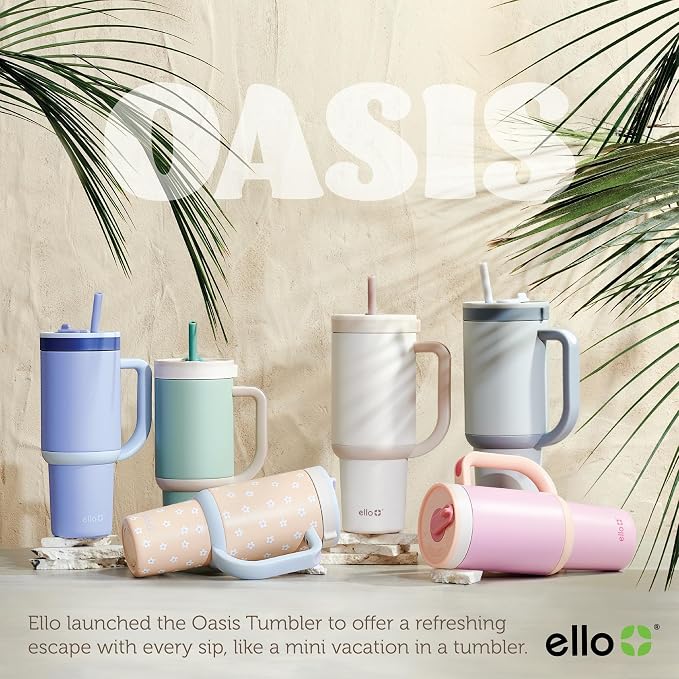 Ello Oasis 30oz Stainless Steel Tumbler - Take a Bow - Image 9