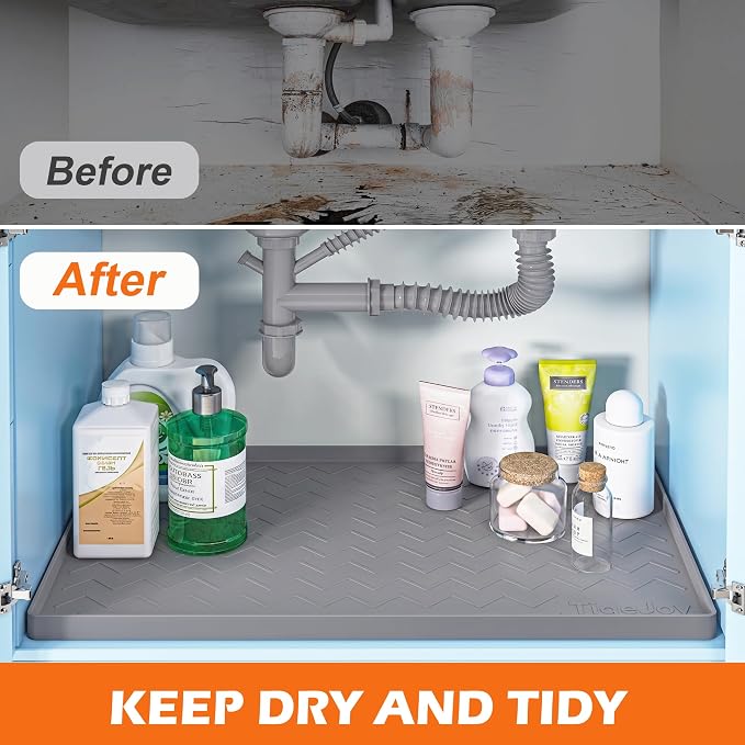 TigeJoy 31" x 19" Under Sink Mats - Image 5