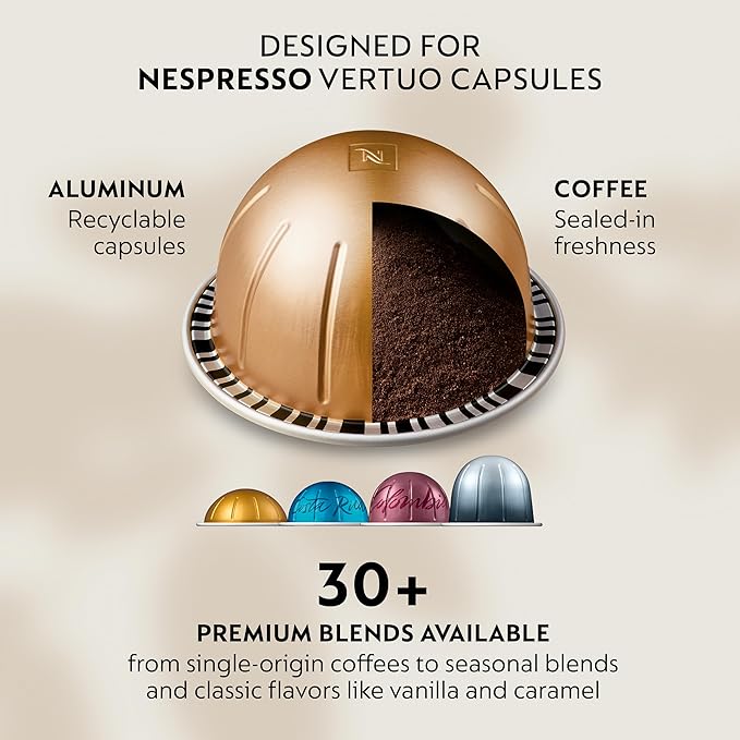 Nespresso Vertuo Pop+ Coffee and Espresso Maker by Breville, Lilac - Image 4