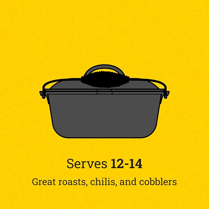 Lodge 9 Quart Pre-Seasoned Cast Iron Dutch Oven - Image 5