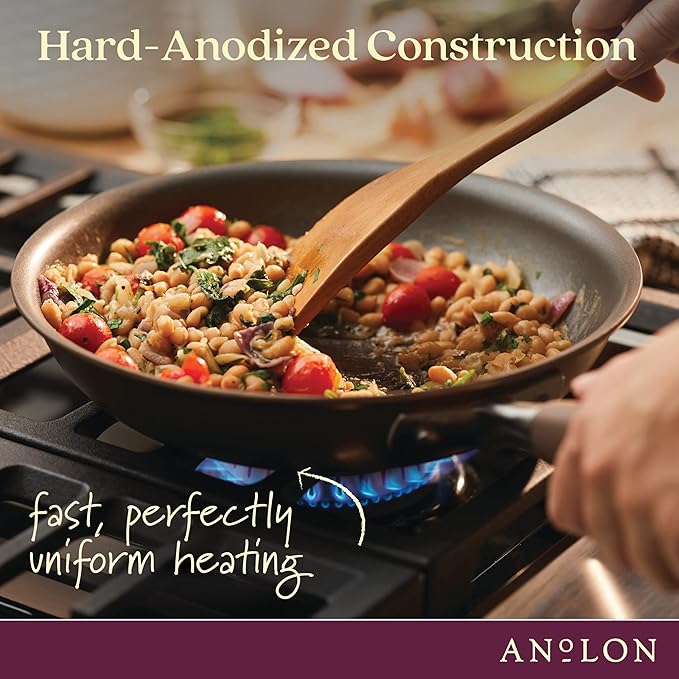 Anolon Advanced Hard Anodized Nonstick Deep Frying Pan/Skillet - Image 5