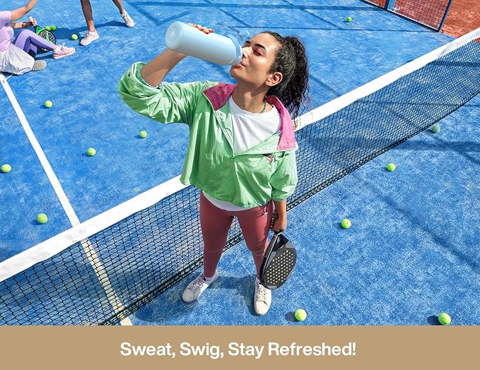 POWCAN 40 oz Insulated Water Bottle with 2-in-1 Straw and Spout Lid, Keep Cold 24H, Leak-Proof, BPA-Free, Double Wall Stainless Steel Water Bottle for Sports, Gym, Travel, and School (Mousse) - Image 6