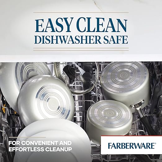 Farberware Cookstart DiamondMax Nonstick Straining Saucepan, Dishwasher Safe - Image 6
