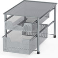 Simple Houseware Stackable 2 Tier Sliding Basket Organizer Drawer by SimpleHouseware