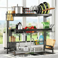 Over The Sink Dish Drying Rack, Adjustable 3 Tier Large Capacity Stainless by GoodProductsGoodLife