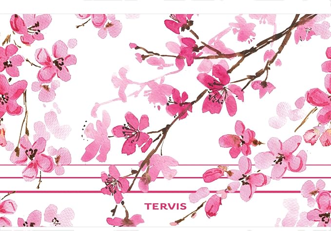 Tervis Traveler Sakura Japanese Cherry Blossom Triple Insulated Tumbler Travel Cup Keeps Drinks Cold & Hot, 30oz, Stainless Steel - Image 2