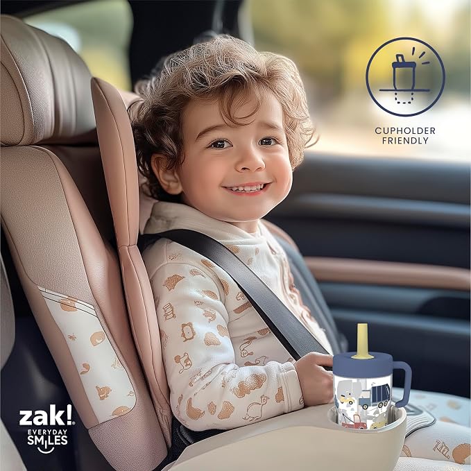 Zak Designs Bluey Capri Toddler Tumbler For Travel or At Home, 10oz 2-Pack Durable Plastic Sippy Cups With Handle and Leak-Proof Design are Perfect For Kids (Bluey and Bingo) - Image 8