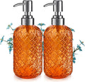 14 Oz Refillable Glass Soap Dispenser by Kaishun